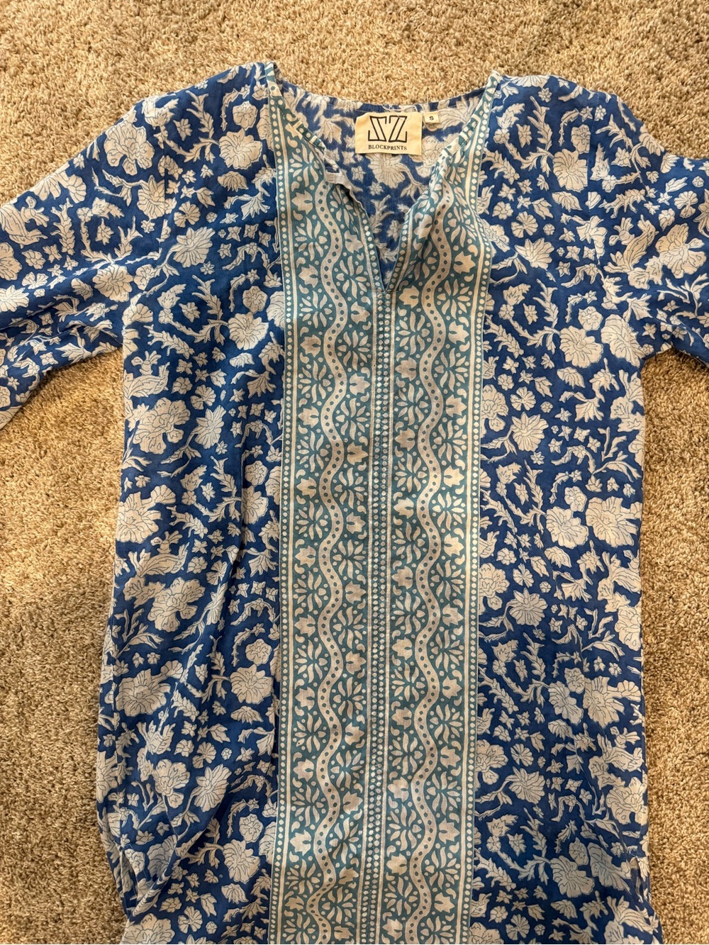 Block print dress